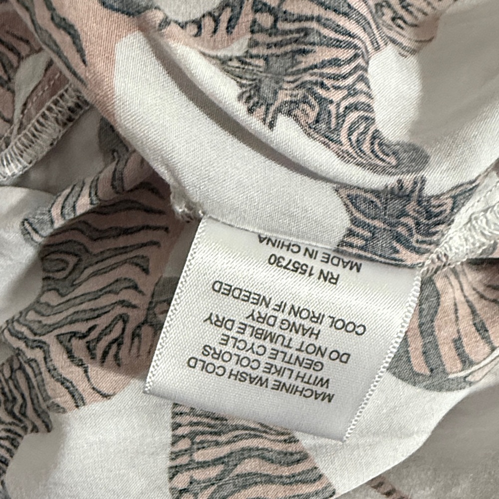 *Last Chance* Jane and Delancey Zebra Print Button Down Shirt - Picture 15 of 15